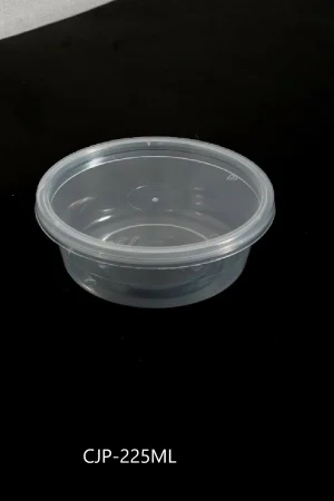 กล่องใส่อาหารทรงกลม มีฝาปิด 225ML