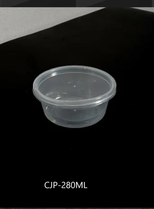 กล่องใส่อาหารทรงกลม มีฝาปิด 280ML