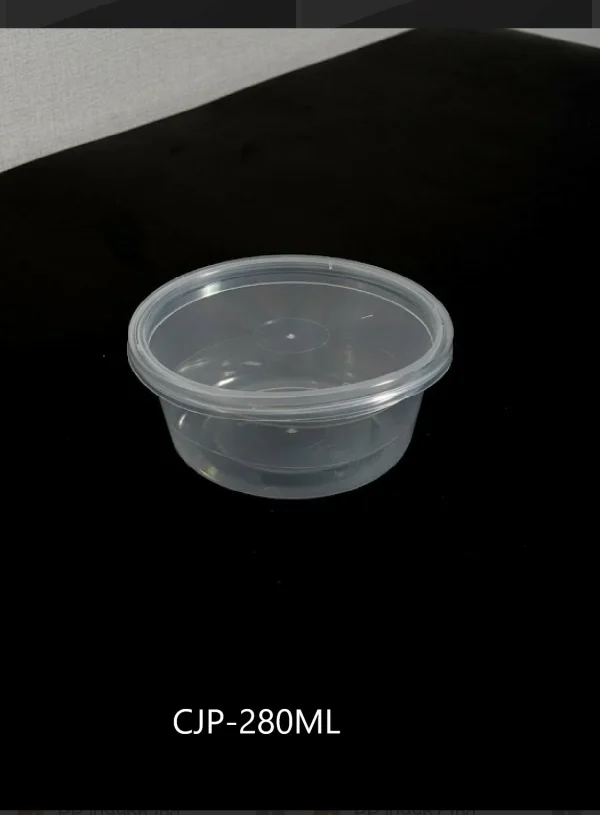 กล่องใส่อาหารทรงกลม มีฝาปิด 280ML