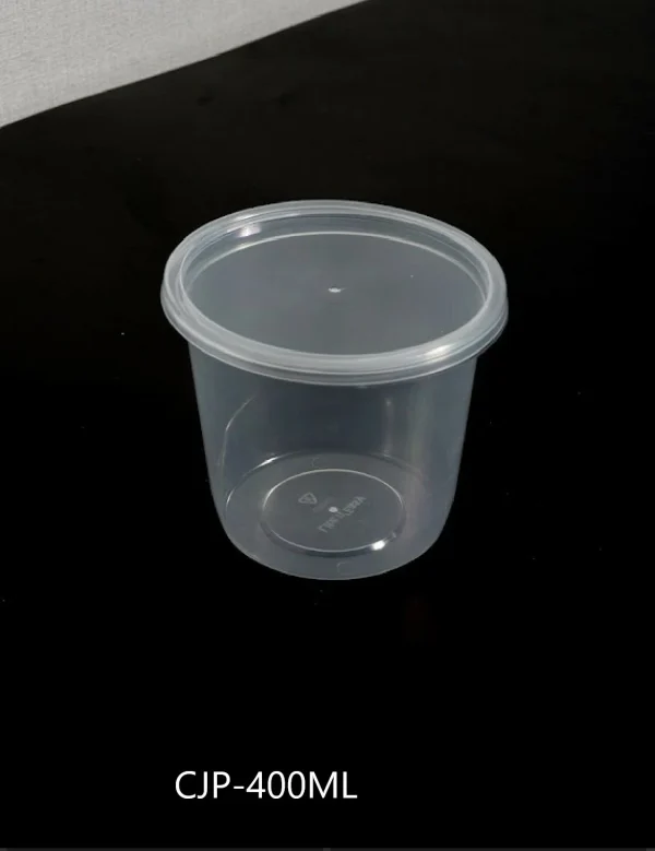 กล่องใส่อาหารทรงกลม มีฝาปิด 400ML