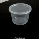 กล่องใส่อาหารทรงกลม มีฝาปิด 540ML